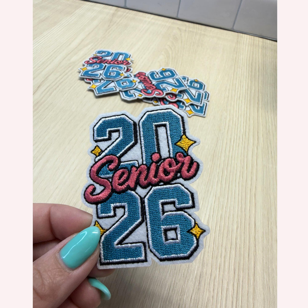 2026 Seniors Iron-On Embroidery Patch – Vintage Vibrant Vibes