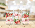 Strawberries & Bows UVDTF Cup Wrap – Sweet, Girly,  Berry Adorable