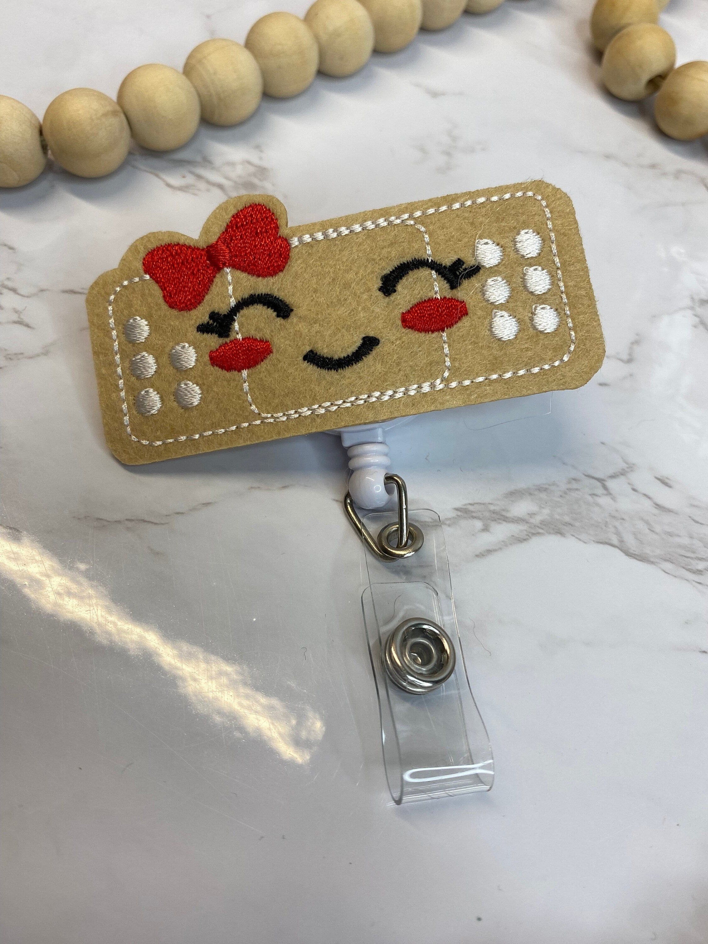 Cute Nurse Badge Reel – Retractable ID Holder, Nurse Accessories