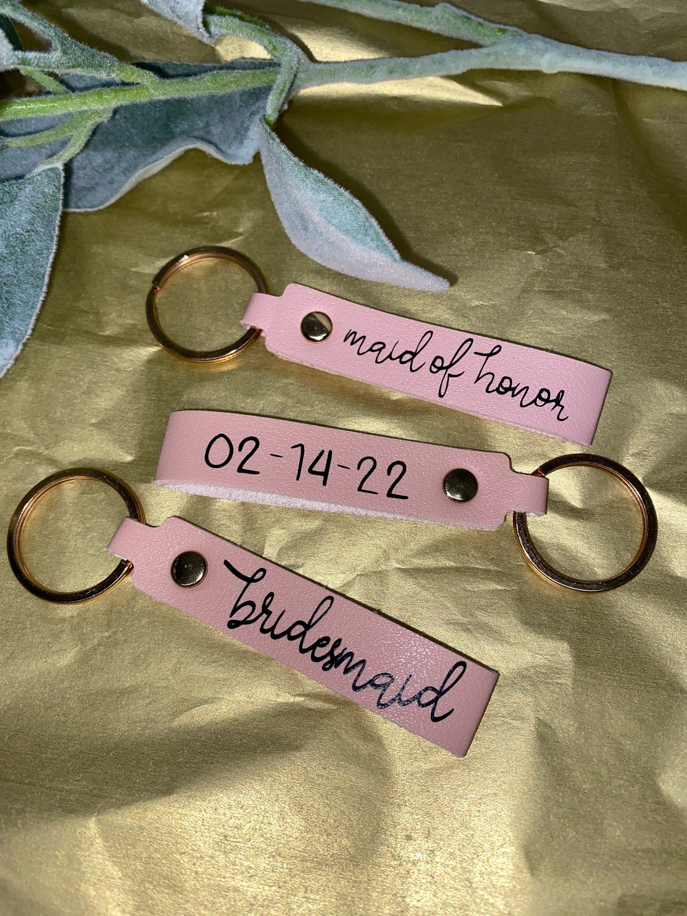 Bridesmaid or maid of honor keychain!