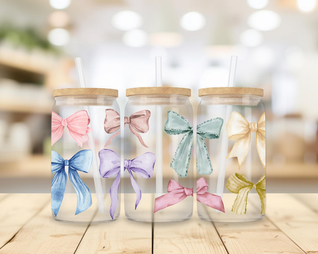 Pastel Bows UVDTF Cup Wrap – Soft, Sweet & Charming