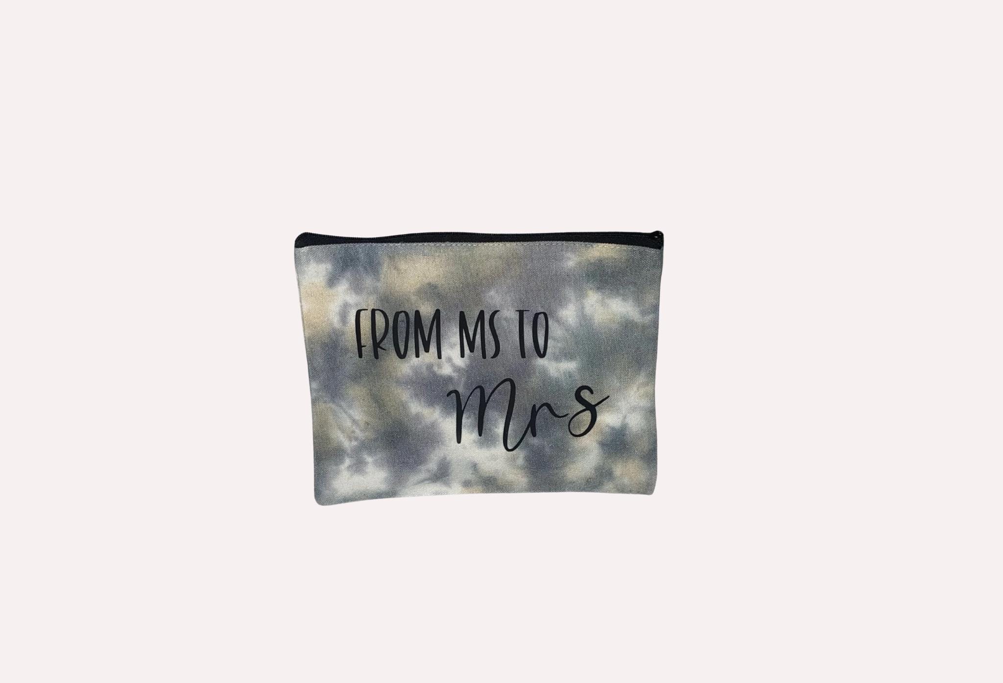 Stone Tie Dye Bridal Makeup Bags
