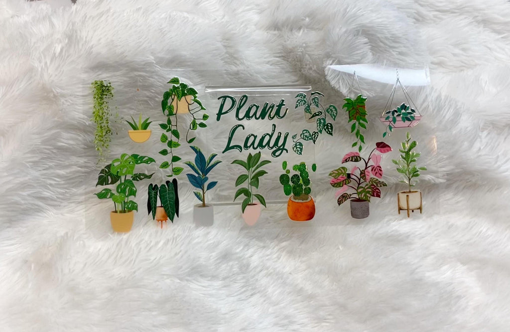 Plant Lady UV DTF Wrap: 16oz Tumbler Decal