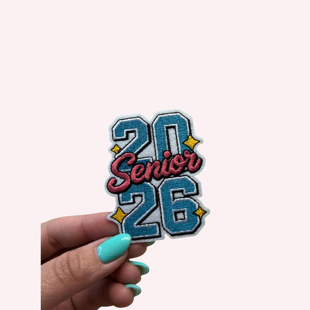 2026 Seniors Iron-On Embroidery Patch – Vintage Vibrant Vibes