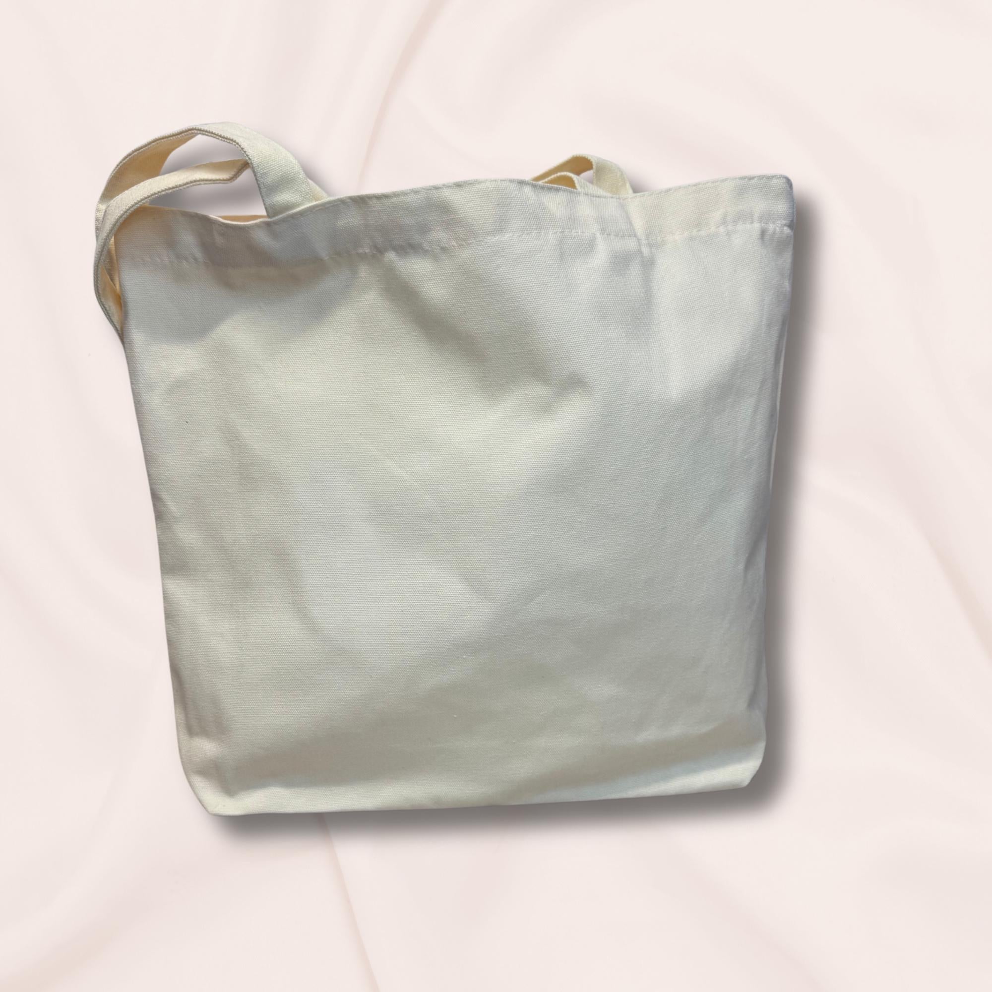 Farm Fresh Christmas Trees Tote Bag: Natural Canvas Holiday Tote