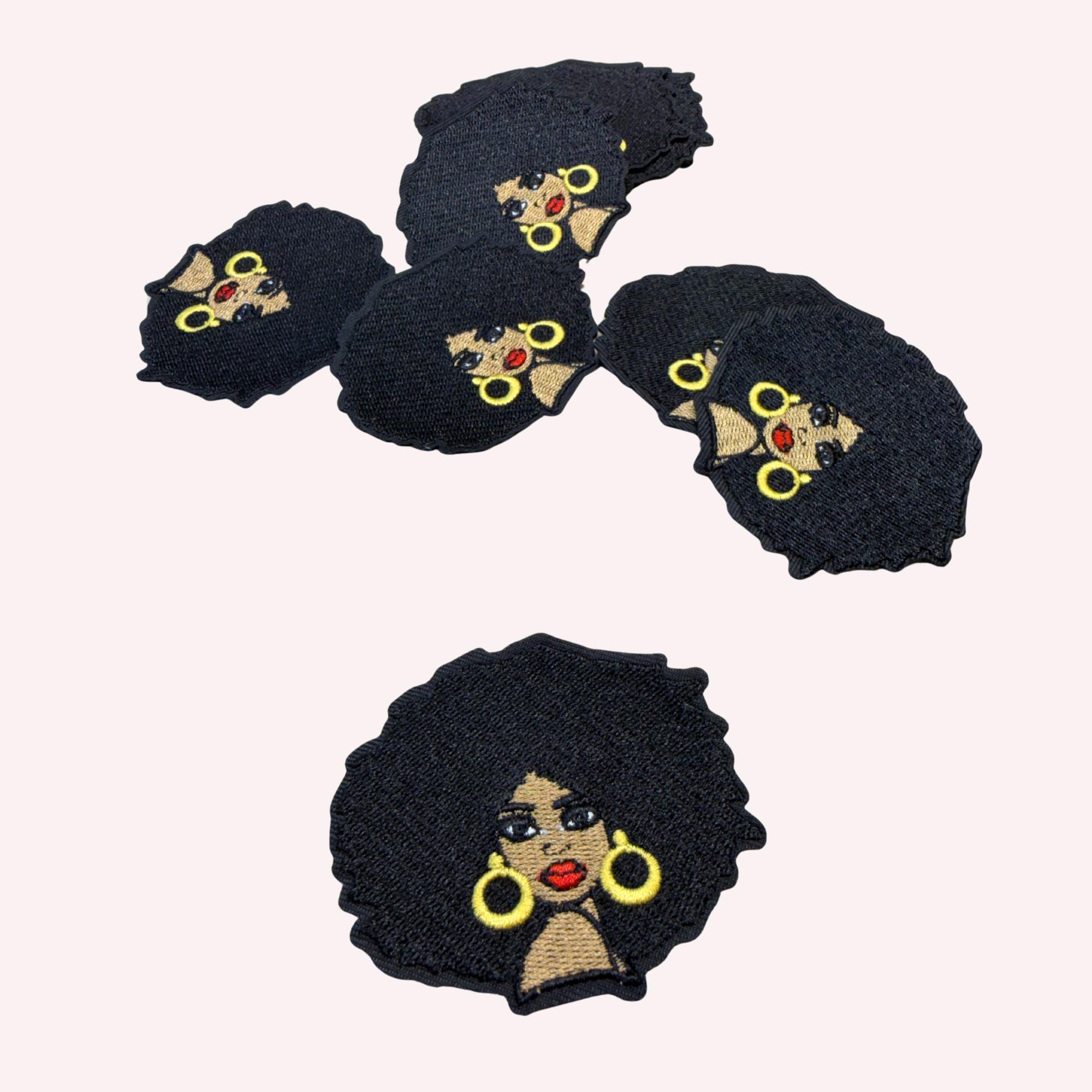 Black Girl Magic – Embroidered Iron-On Patch | Natural Hair Beauty | Melanin Pride | Statement Fashion Patch