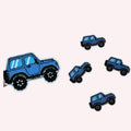 Blue Truck Embroidery Patch | Iron-On Applique  (3.1 inches)