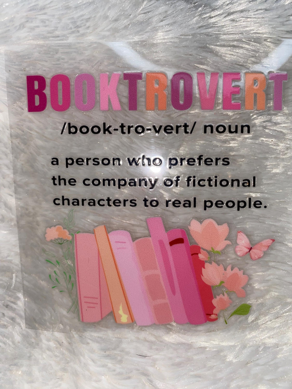 Booktrovert UV DTF 16oz Wrap, Book Lover Gift