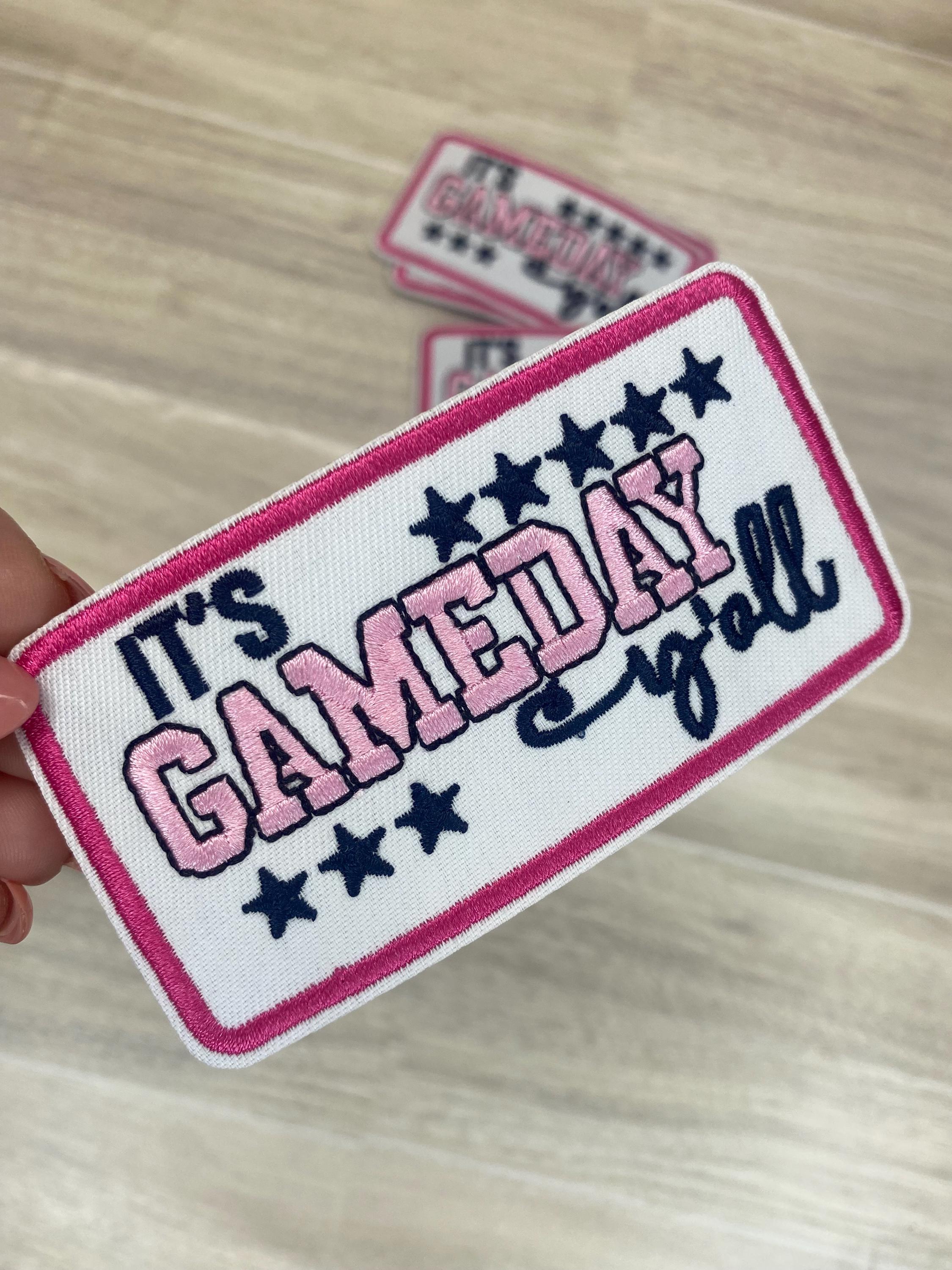 Girly Embroidered Iron On Patch | Game Day Outfit Accessory