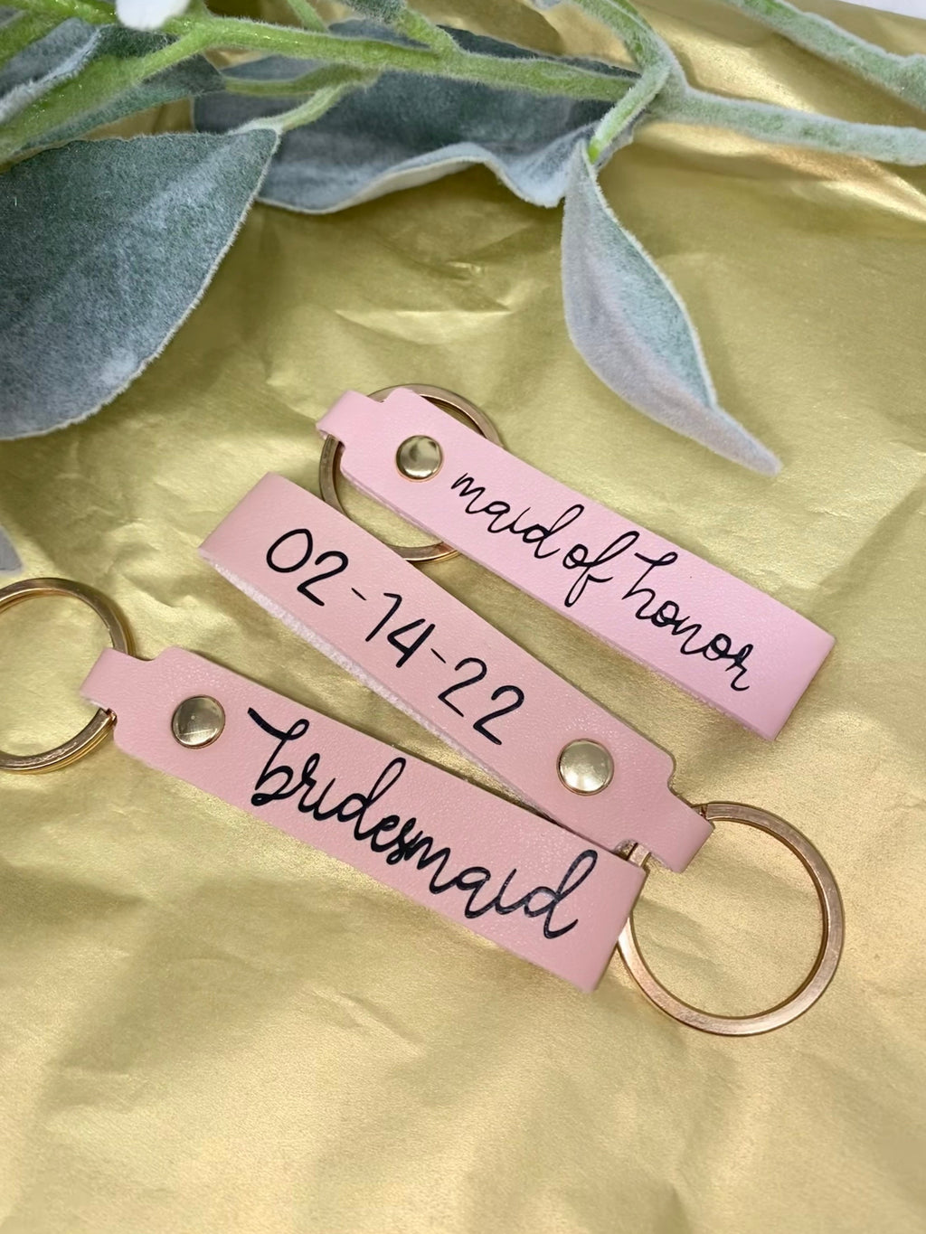 Bridesmaid or maid of honor keychain!
