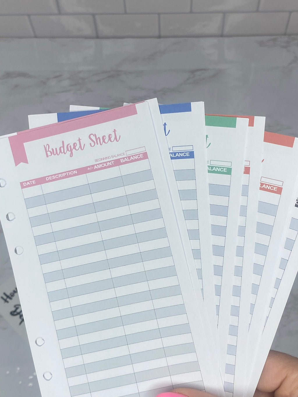 Holographic Budget Binders - budget journal