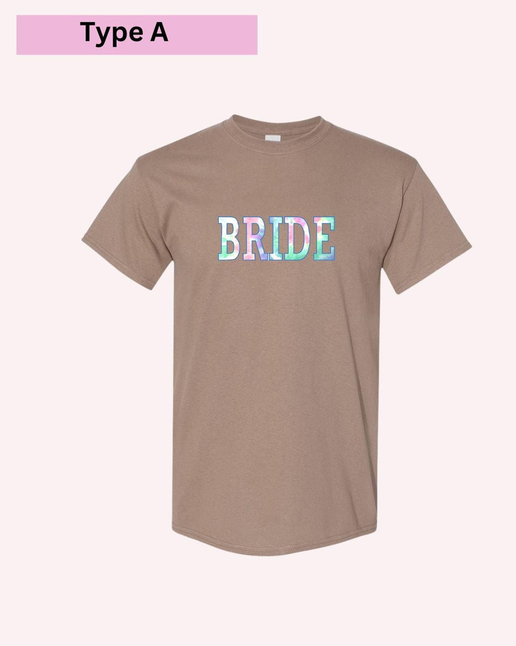 Bride & Babe Tie-Dye Bachelorette T-Shirts: Matching Bridal Party Tees