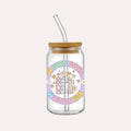 So Many Books, So Little Time Book Lover Decal: Pastel Books Design for 16oz Cup