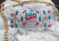 Merry Christmas UV DTF Wrap: 16oz Tumbler Design