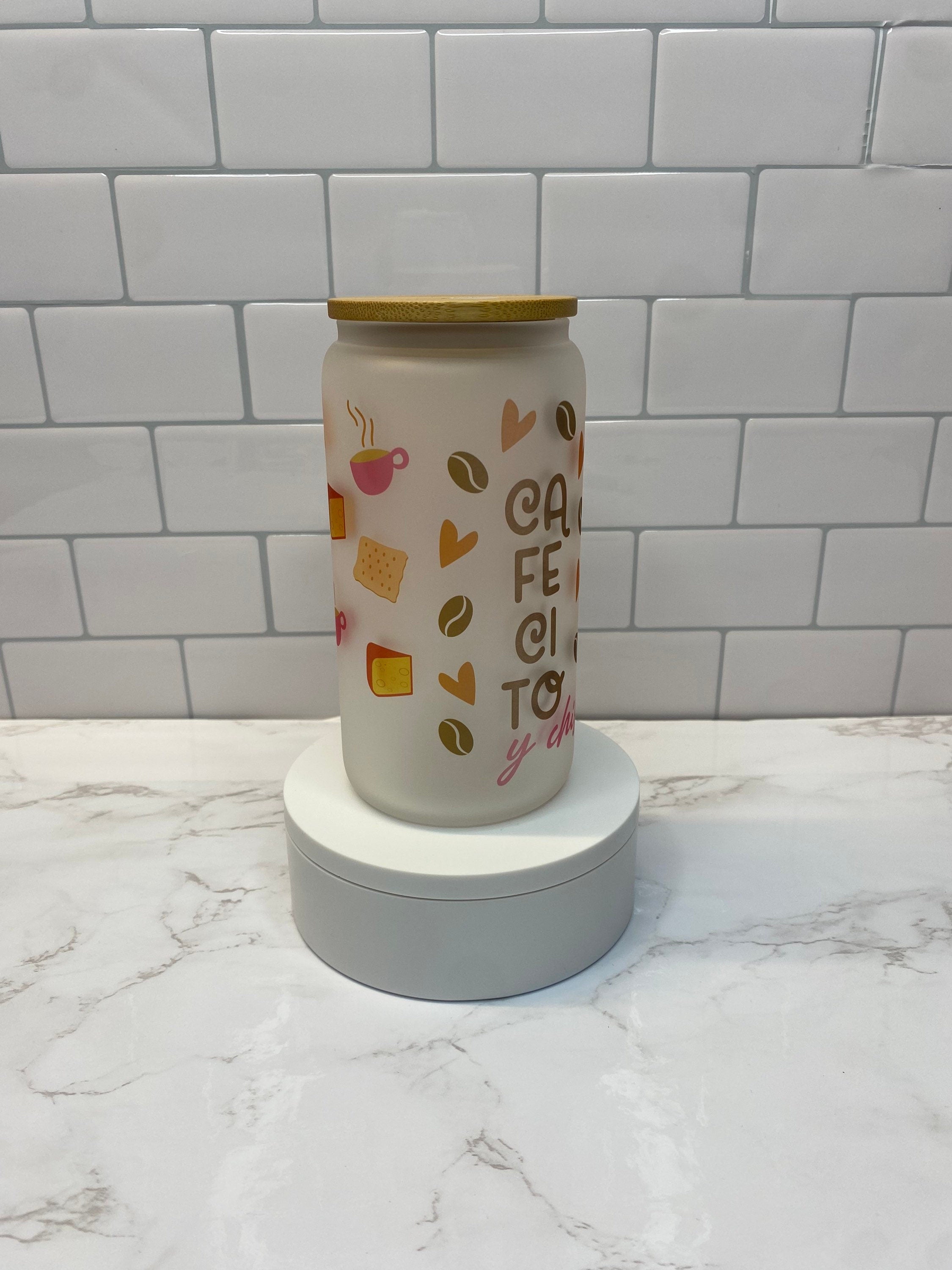Cafecito y Chisme - Frosted Beer Can Glasses Caribbean Style