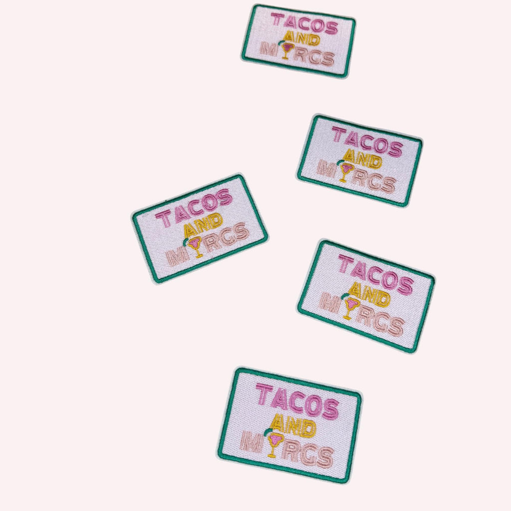 Tacos and Margs Embroidered Iron-On Patch
