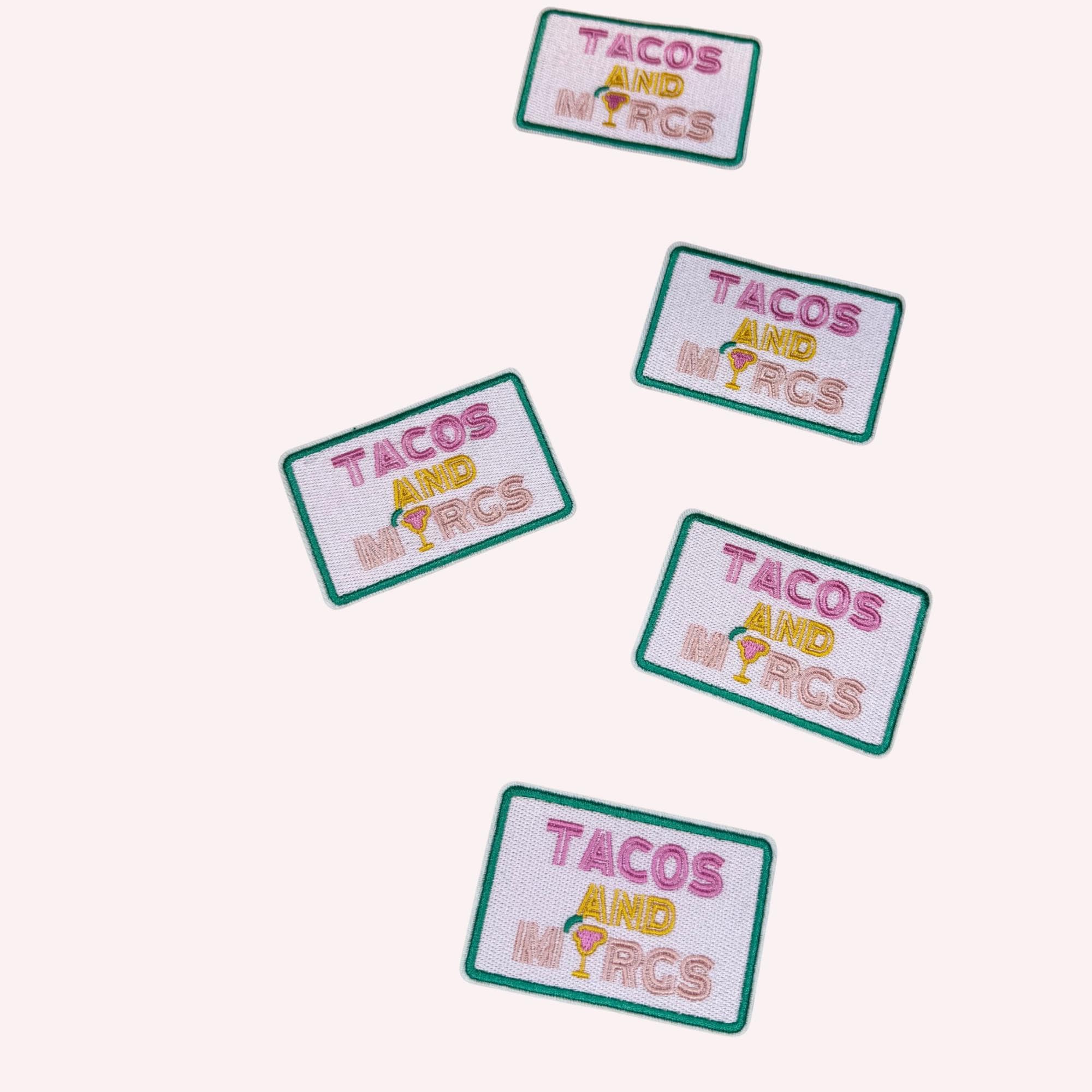 Tacos and Margs Embroidered Iron-On Patch