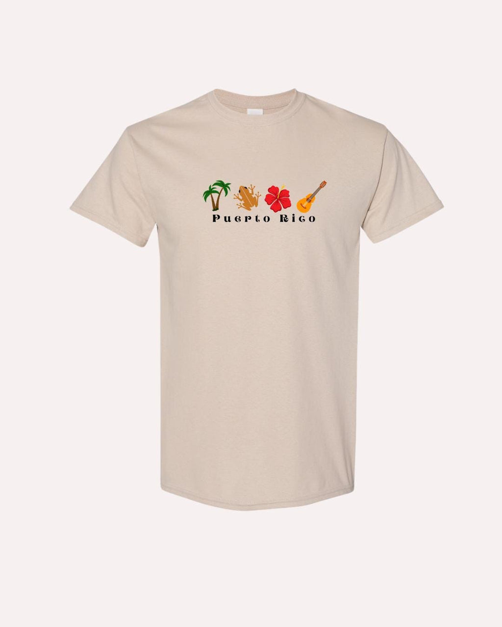 Puerto Rico Graphic T-Shirt: Gildan 5000 Unisex Tee