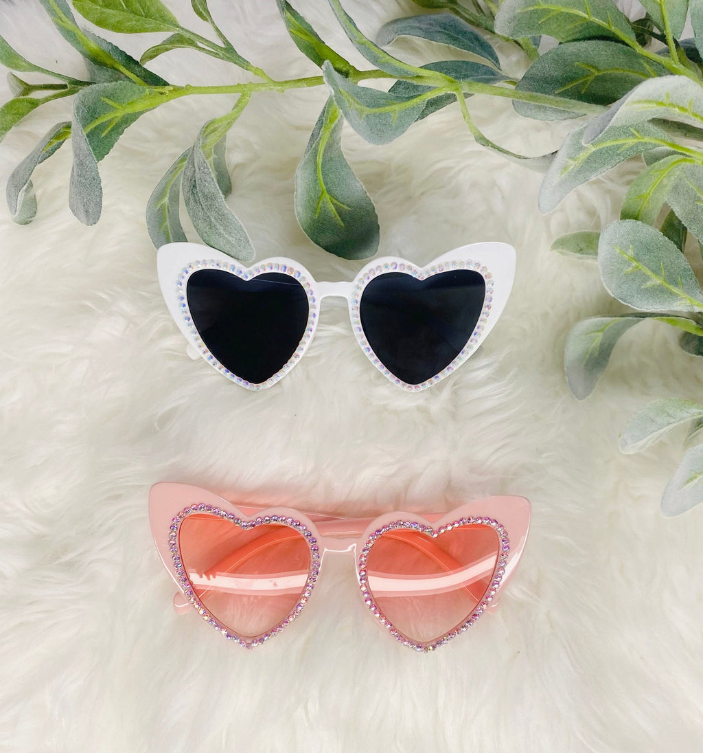 Jeweled Heart Sunglasses: Bachelorette Party Favors