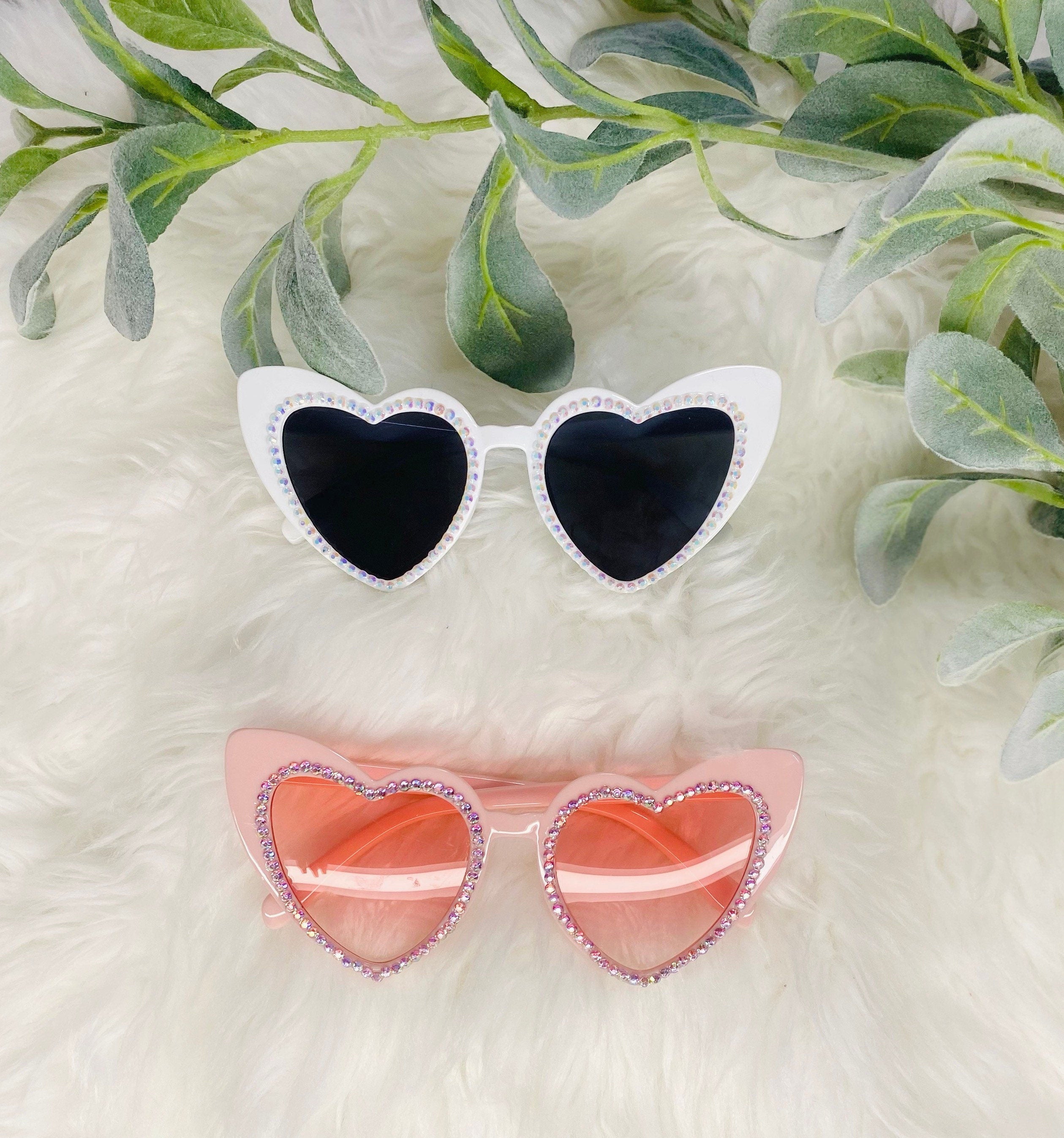 Jeweled Heart Sunglasses: Bachelorette Party Favors