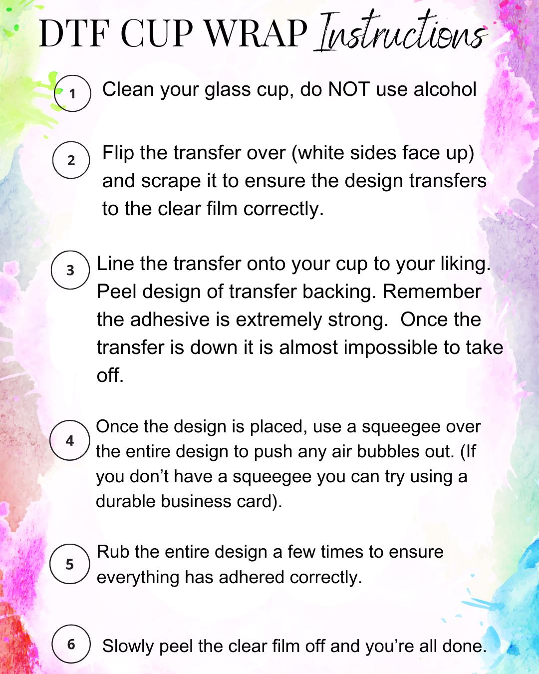 Pink Nurse 16oz Cup Wrap: UV DTF Tumbler Decal