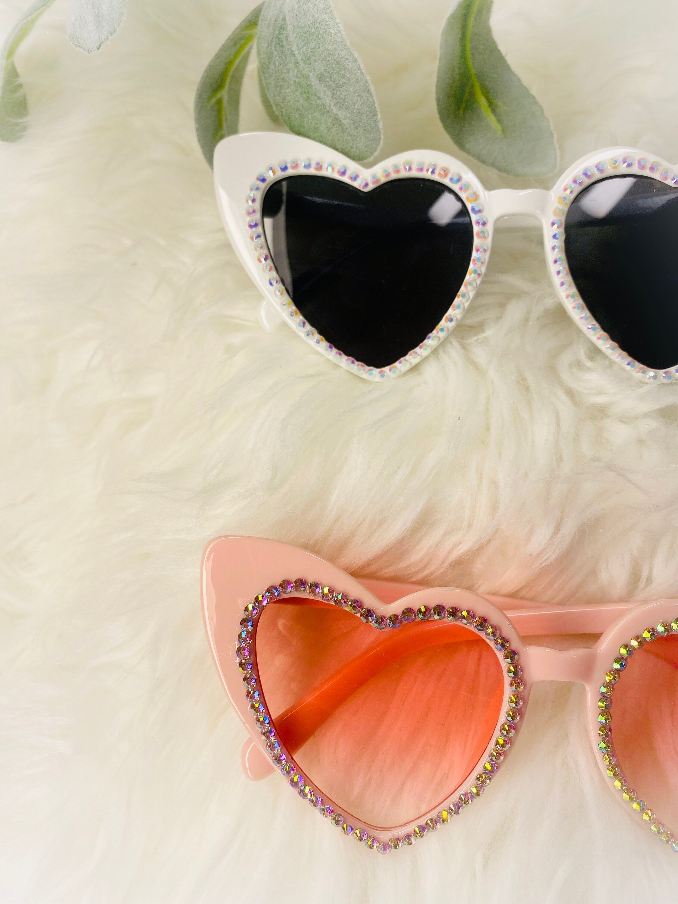 Jeweled Heart Sunglasses: Bachelorette Party Favors