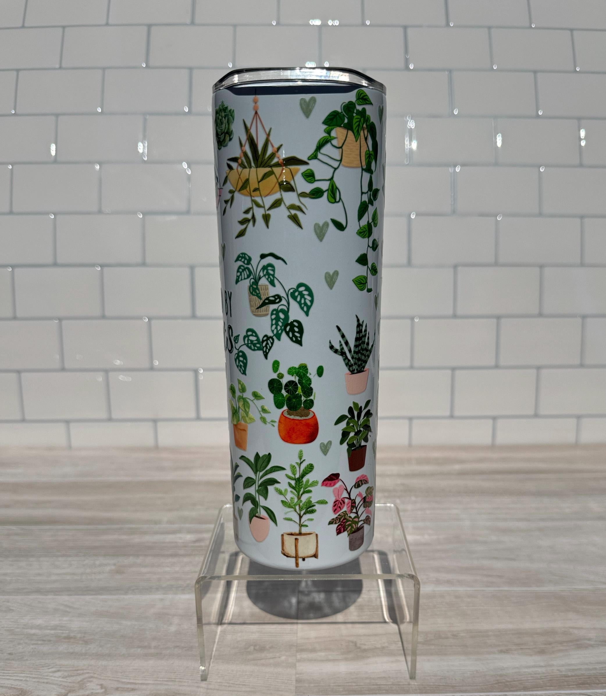 Plant Lover Tumbler: Easily Distracted by Plants, Botanical Drinkware