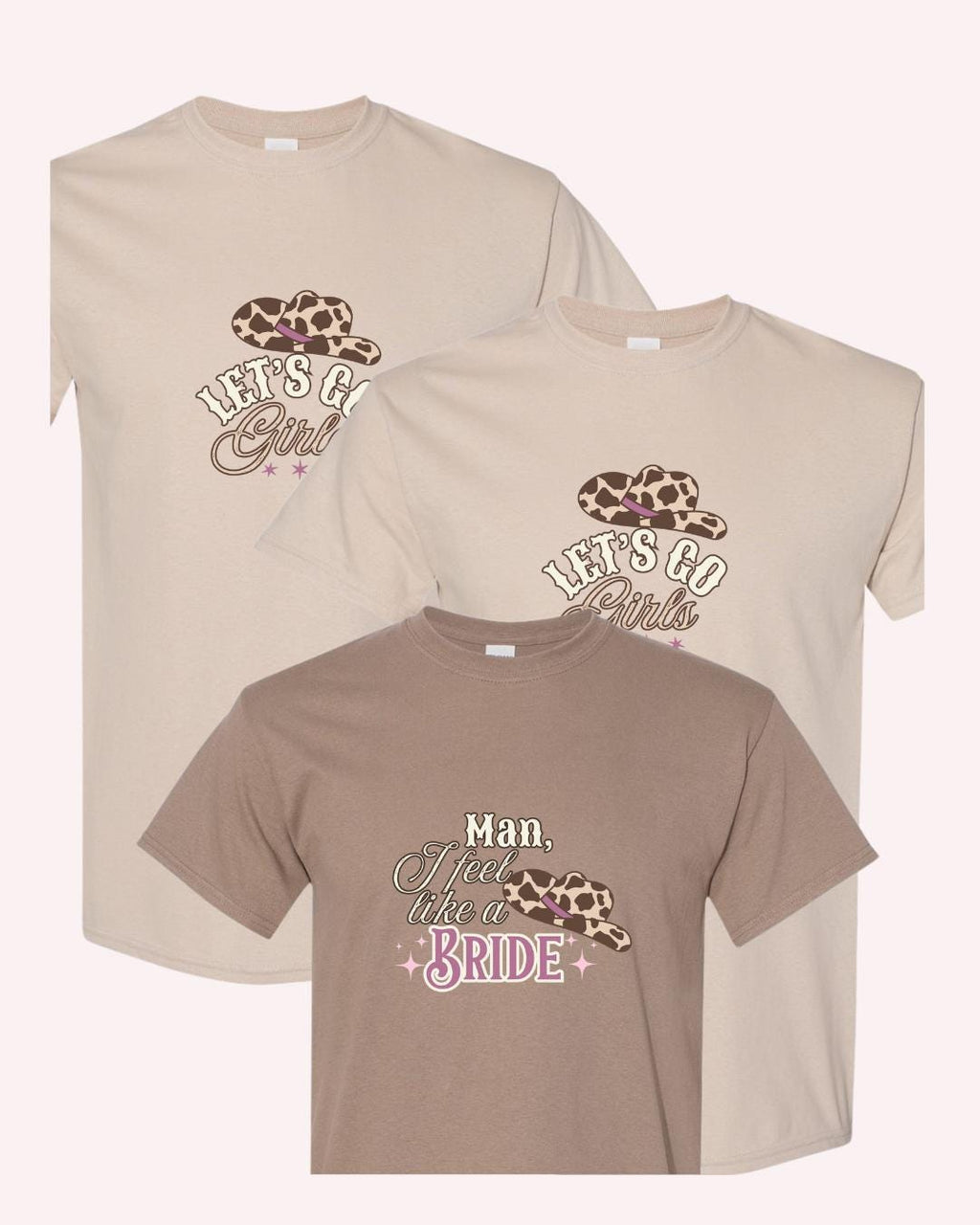 Western Bachelorette Party T-Shirt: Cowboy Bride, Ride or Die Crew