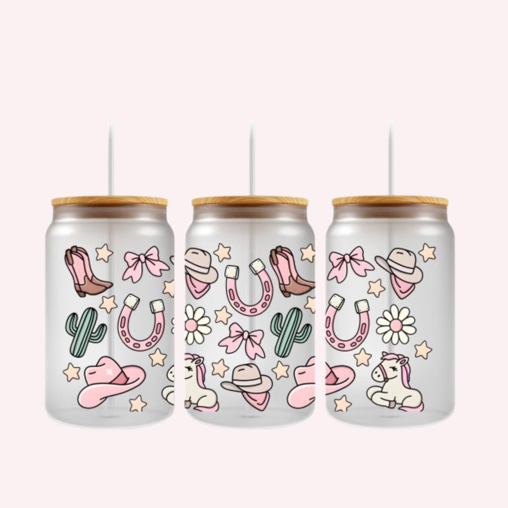 Cowgirl UVDTF 16oz cup wrap
