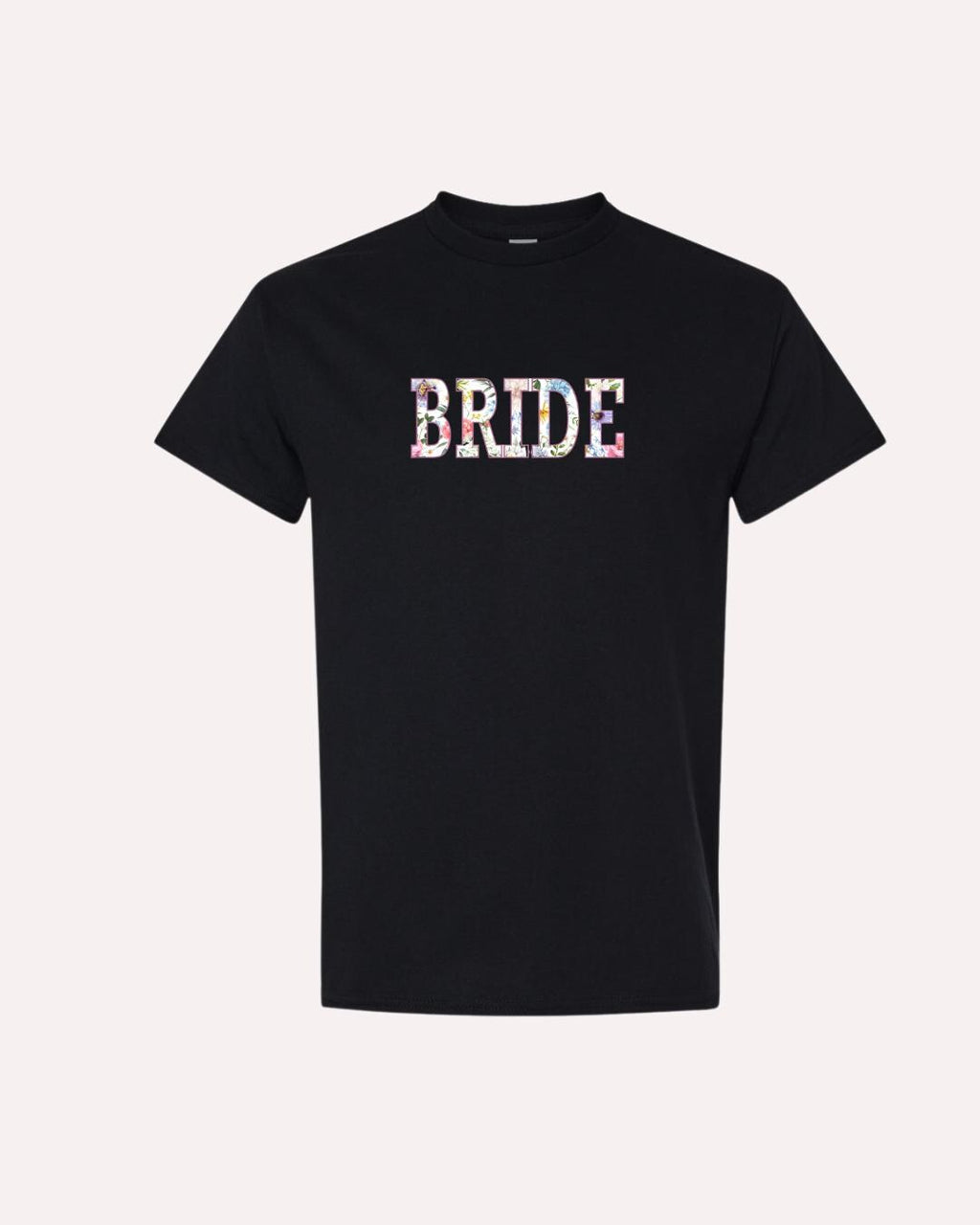 Floral Bride T-Shirt: Elegant Bridal Party Tee