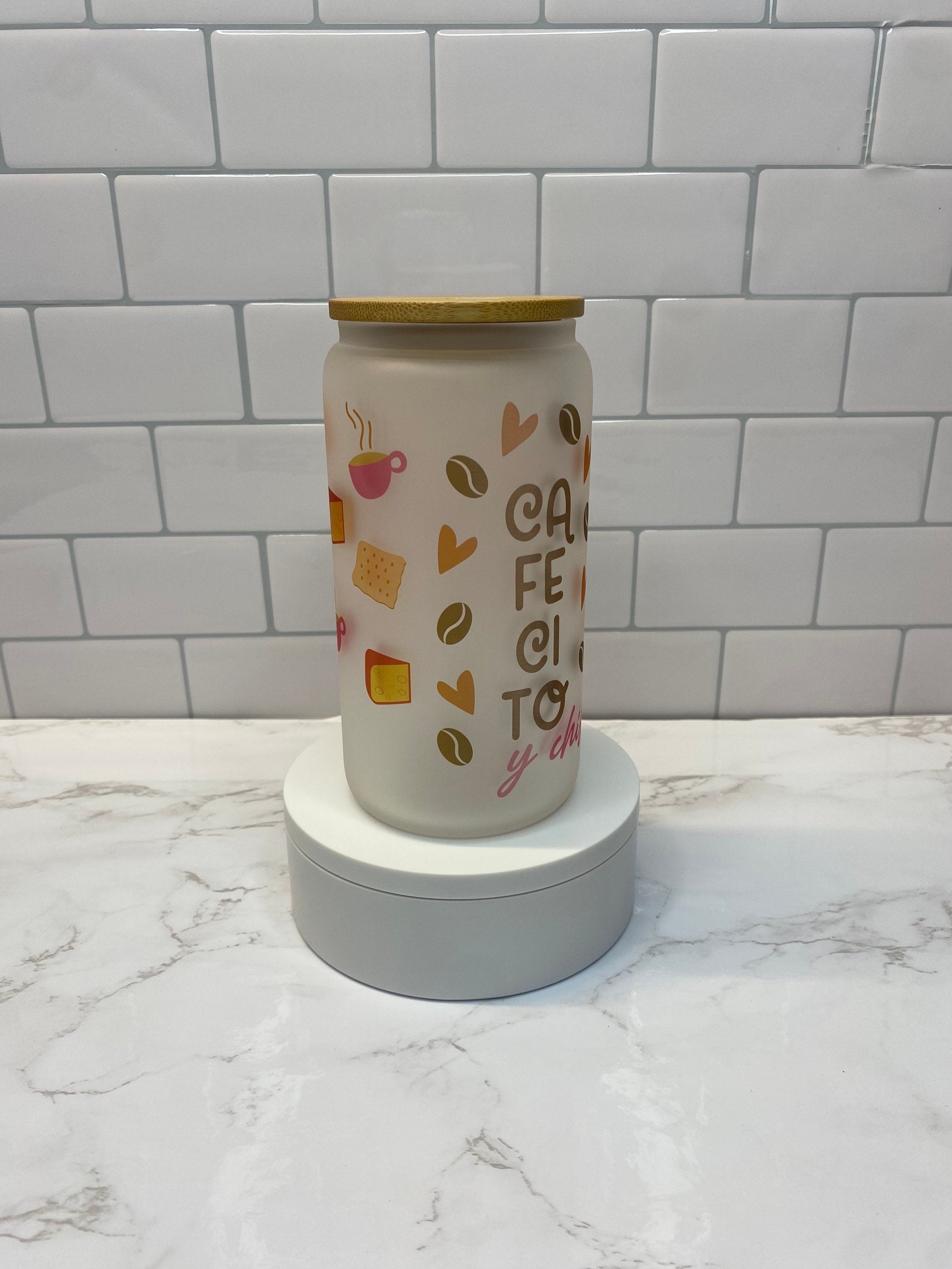 Cafecito y Chisme - Frosted Beer Can Glasses Caribbean Style
