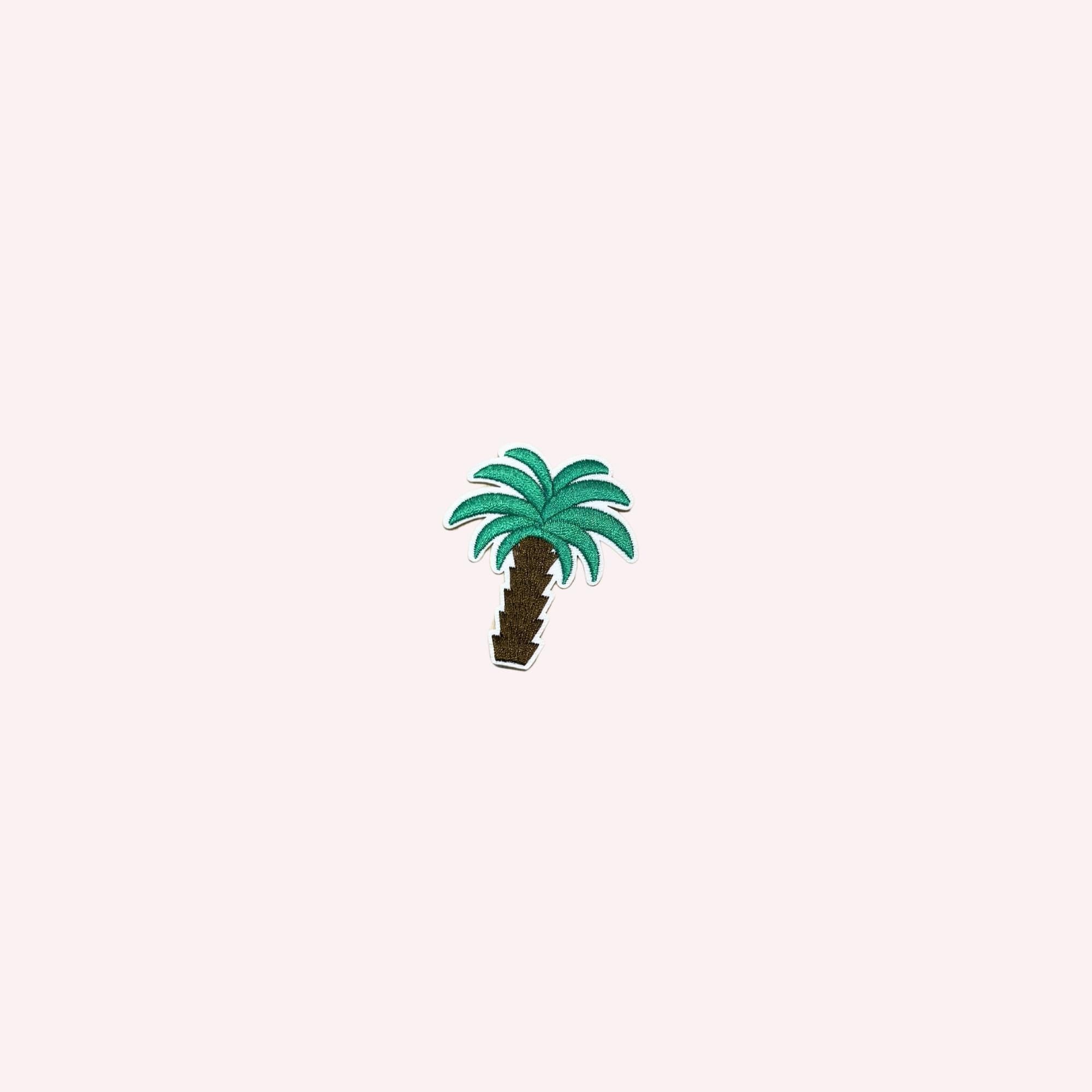 Small Palm Tree – Cute Miniature Tropical Decor, iron-on embroidered patch